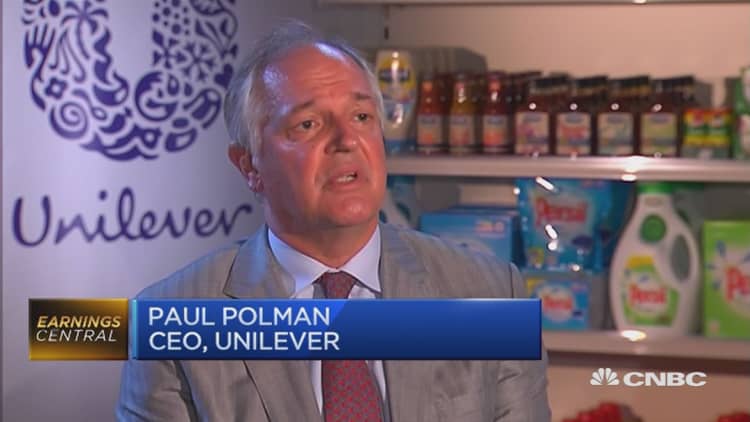 The markets show sluggish growth: Unilever CEO