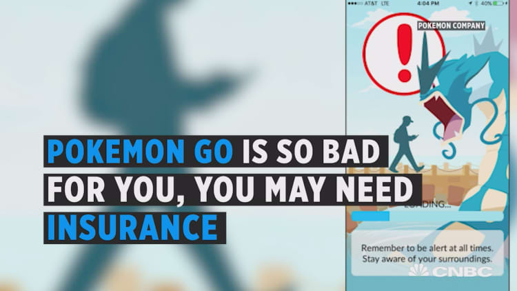 Pokemon Go accident insurance
