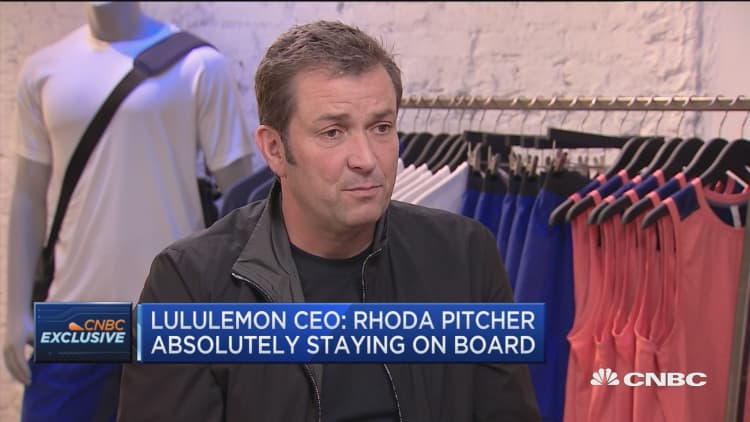 Lululemon CEO: Strongly disagree with Chip Wilson