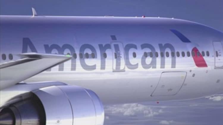 American Airlines stock getting a lift after earnings beat 