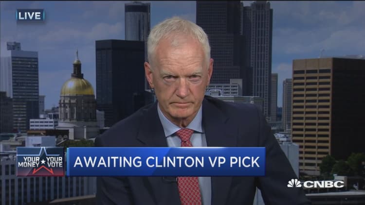 Awaiting Clinton VP pick