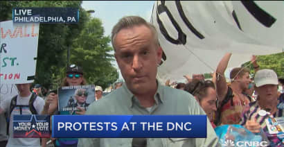 Drama and protests at the DNC