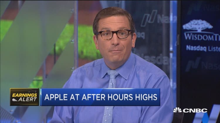Apple hits after-hours highs