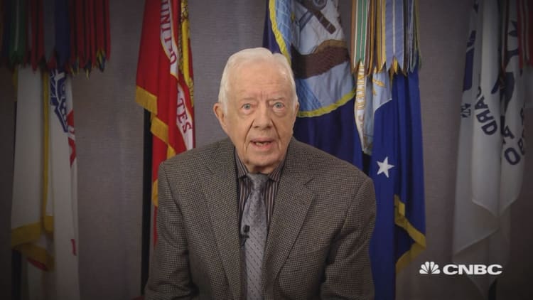 President Jimmy Carter endorses Hillary Clinton