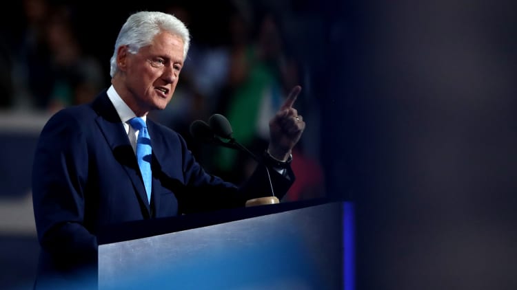 Former President Bill Clinton: "You nominated the real one"