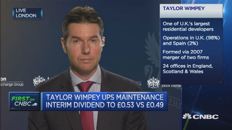 Under-supply of housing fundamentally helps us: Taylor Wimpey