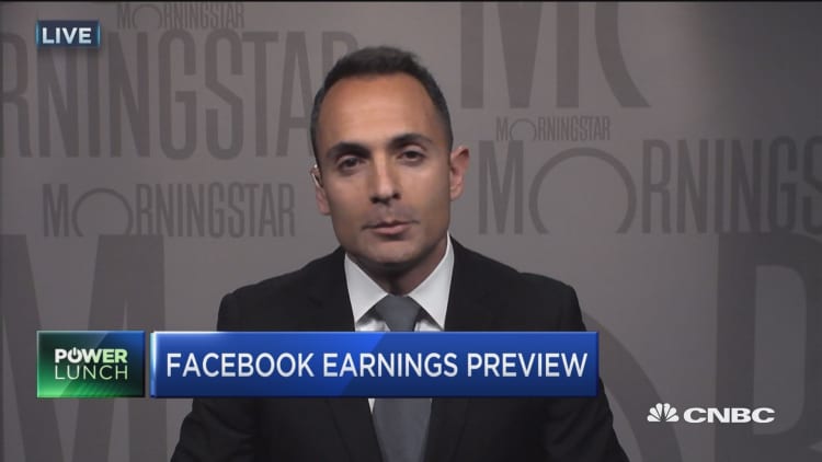 Facebook earnings on tap