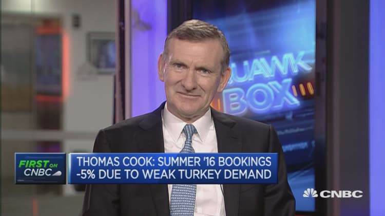 Thomas Cook trims guidance due to terror attacks and Turkey coup