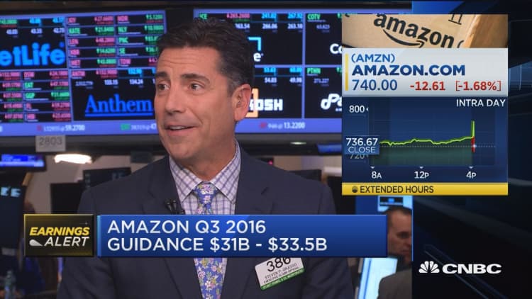 Amazon beats on top and bottom line