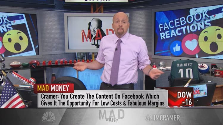 Cramer: I see Facebook rolling to $160