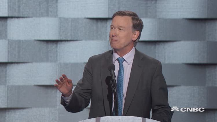 Hickenlooper: 'Hillary Clinton is going to work for the young entrepreneur'