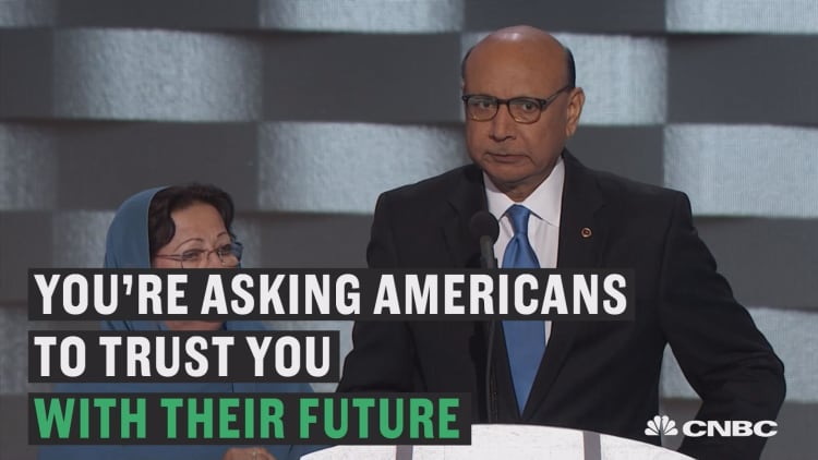 Father of Muslim-American war hero addresses Trump