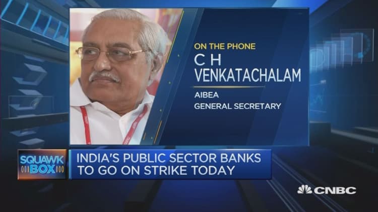 India's public sector banks to go on strike 