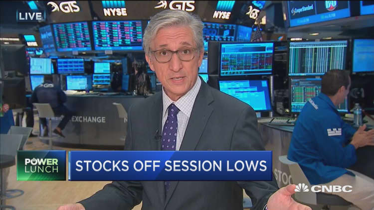 Stocks off session lows 