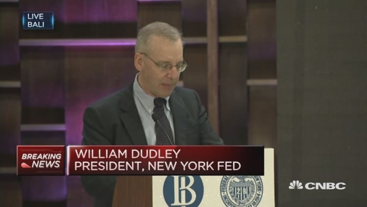 Fed's Dudley confident that US inflation will hit target despite risks
