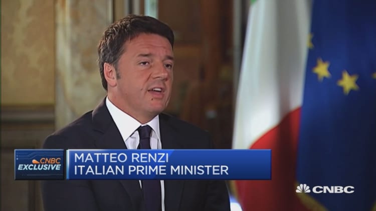 We can win the referendum: Italy PM Renzi