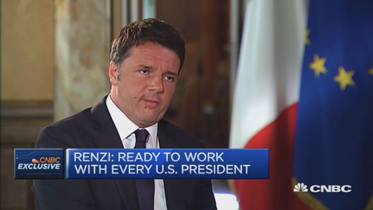 Italy's prime minister on the US presidential race