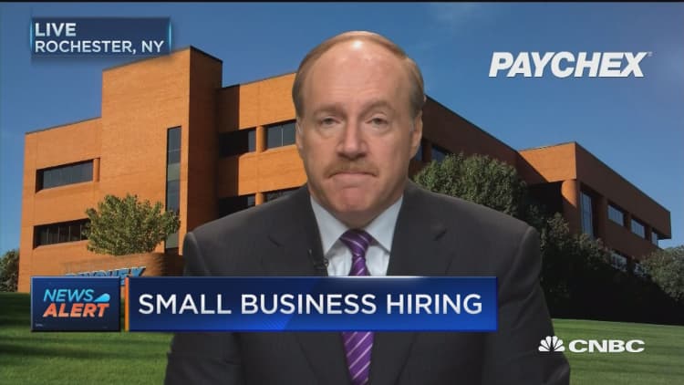 Paychex CEO: Cautious but positive on small biz hiring
