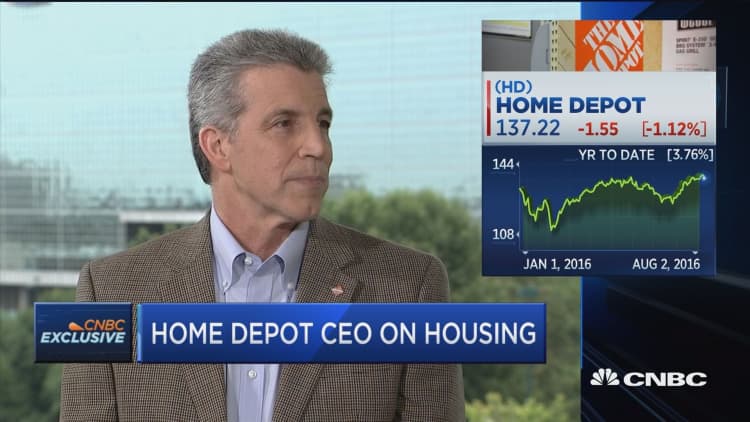 Home Depot CEO: 'Overall environment in housing is good'