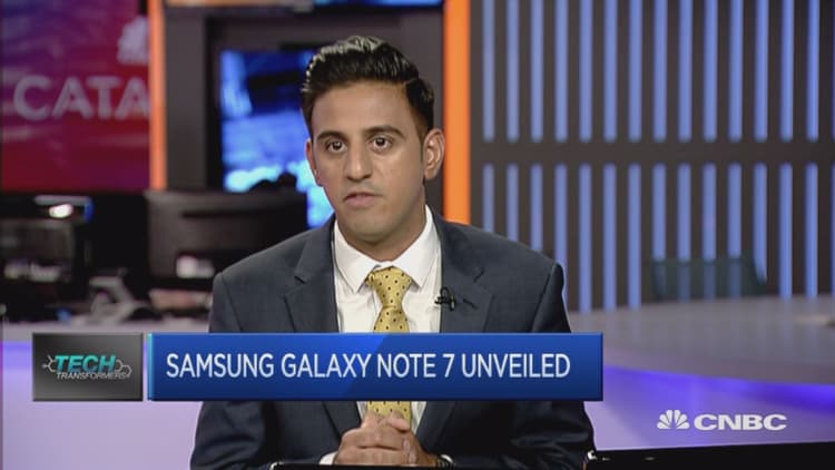 Samsung launches the Galaxy Note 7