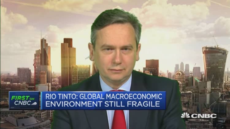 Rio Tinto CEO says net debt has fallen