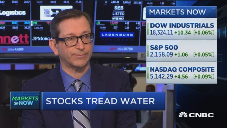 Stocks tread water