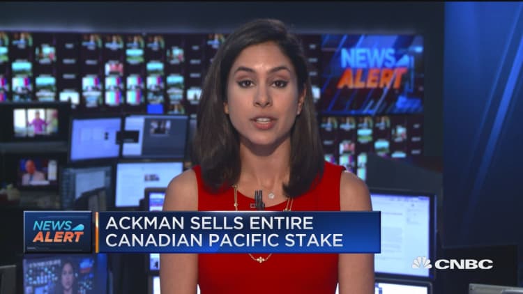 Ackman sells entire Canadian Pacific stake