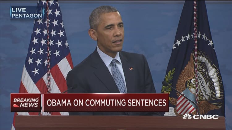 Obama: Ultimately the fix on commutations is criminal justice reform