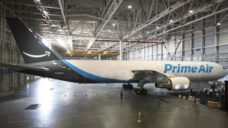 Amazon unveils its new branded cargo plane