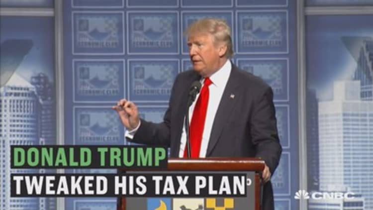 Donald Trump made big changes to his tax plan