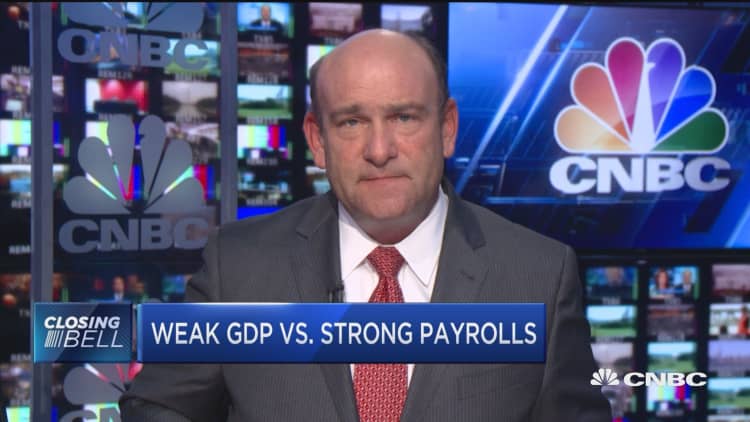 Weak GDP vs. strong payrolls