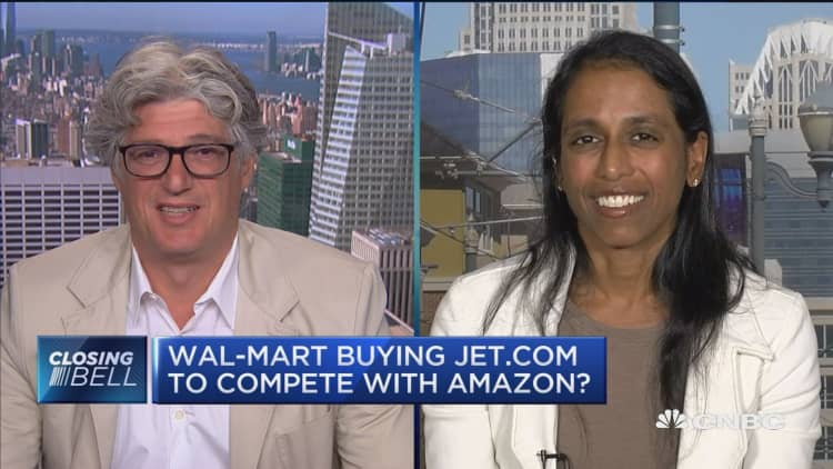 Wal-Mart buying Jet.com to compete with Amazon?