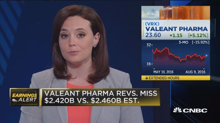 Valeant misses on top and bottom line