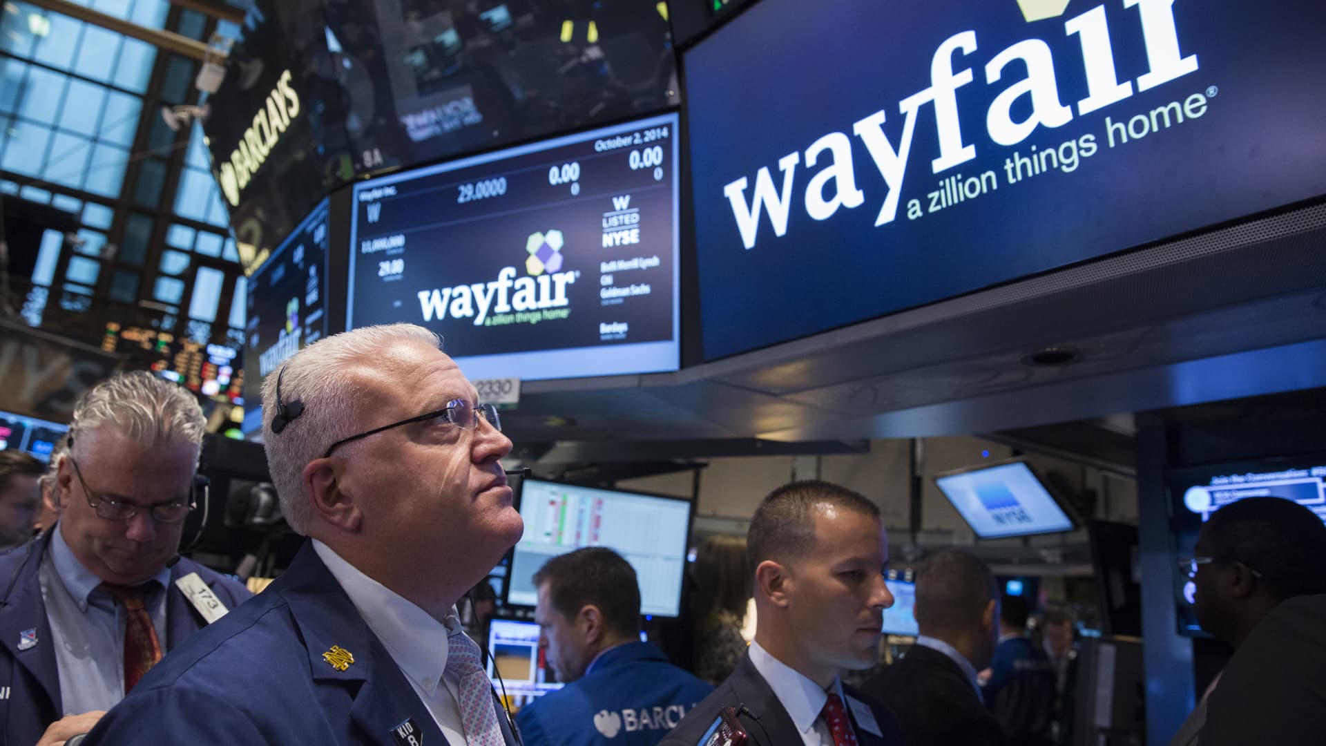Wayfair shares surge after furniture retailer cuts losses by more than $100 million