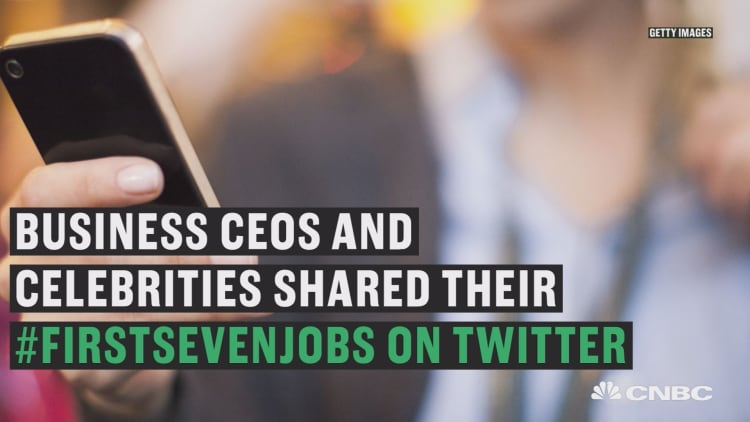 CEOs, celebs share their first jobs