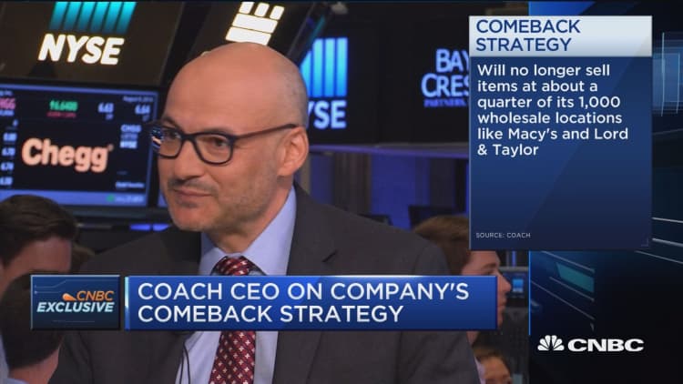 Coach CEO: We're trying to differentiate from competition