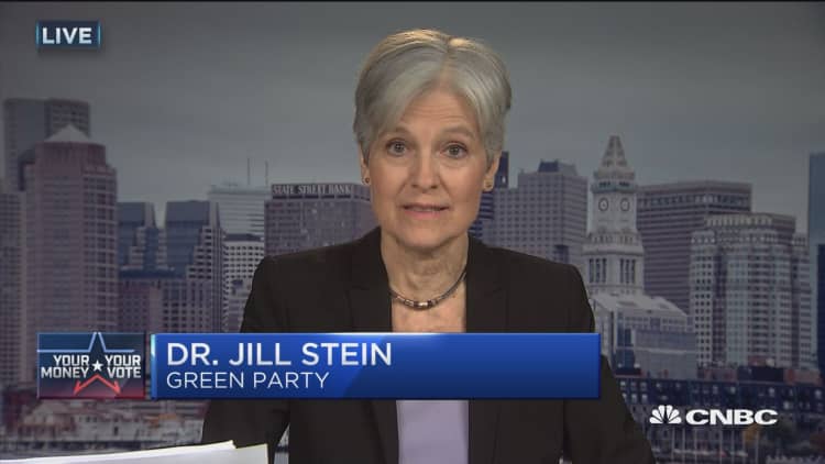 I'm not 'poisoned' by corporate money: Green Party's Stein