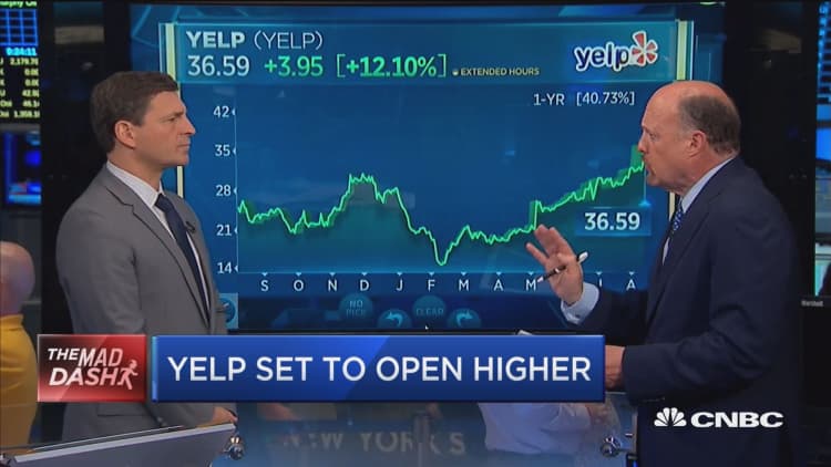 Cramer's Mad Dash: Yelp's leverage story