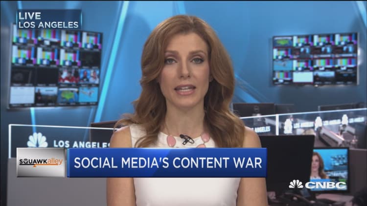 Social media's content war