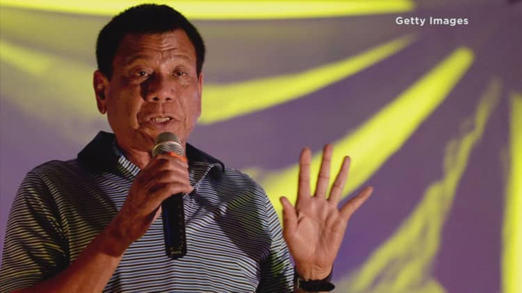 Philippines President taking aggressive action