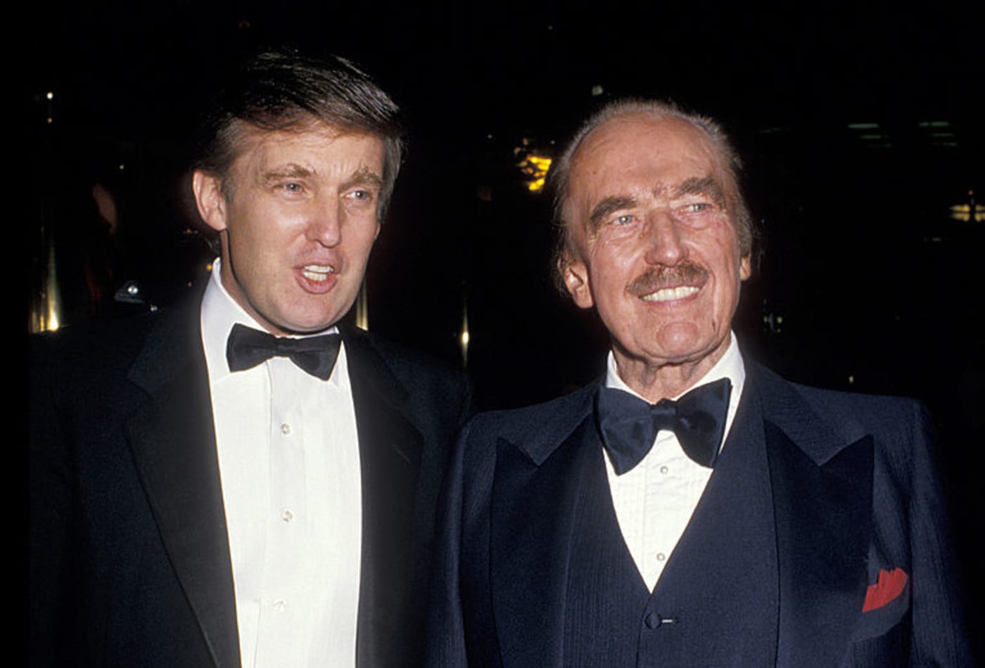 Donald Trump and Fred Trump in December, 1987.