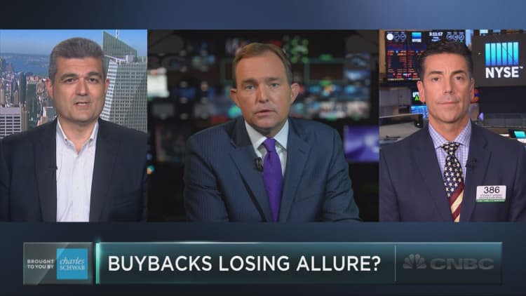 Investors may be losing their taste for buybacks