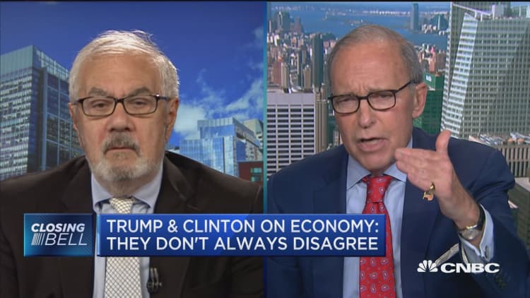 Trump & Clinton don't always disagree on economy