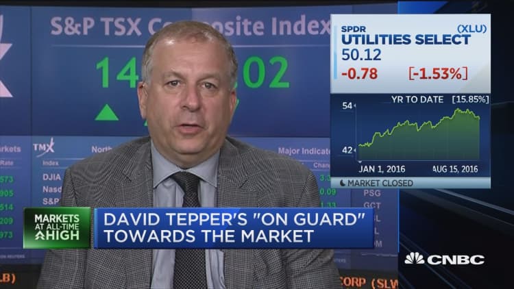 David Tepper's 'on guard' toward the market