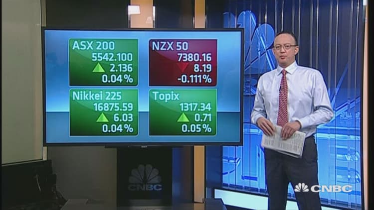 Asian markets open mostly flat