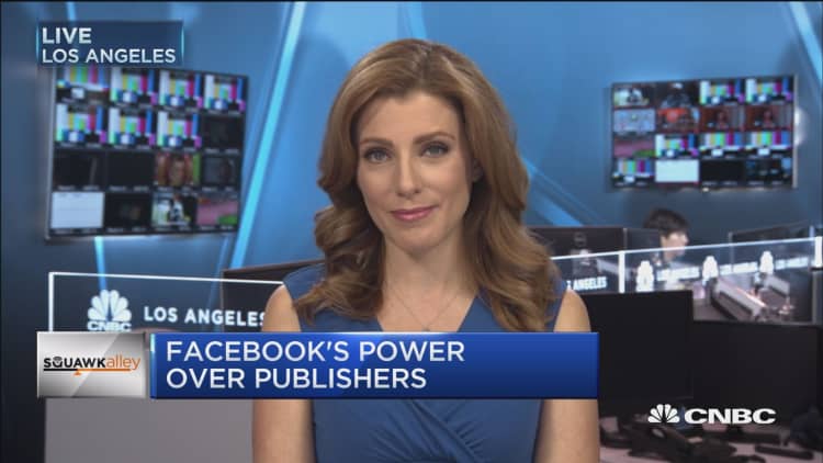 Facebook's power over publishers