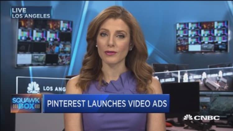 Pinterest launches video ads