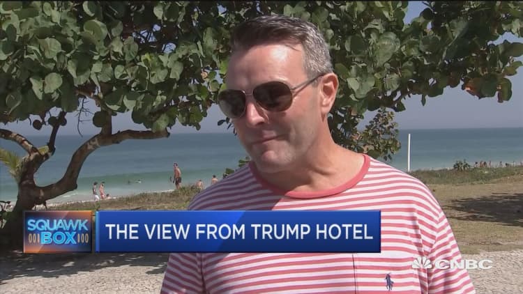 Talking Trump at Rio's Trump Towers