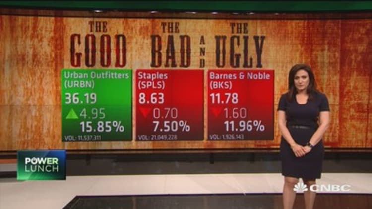 Good, bad, ugly: URBN, SPLS & BKS