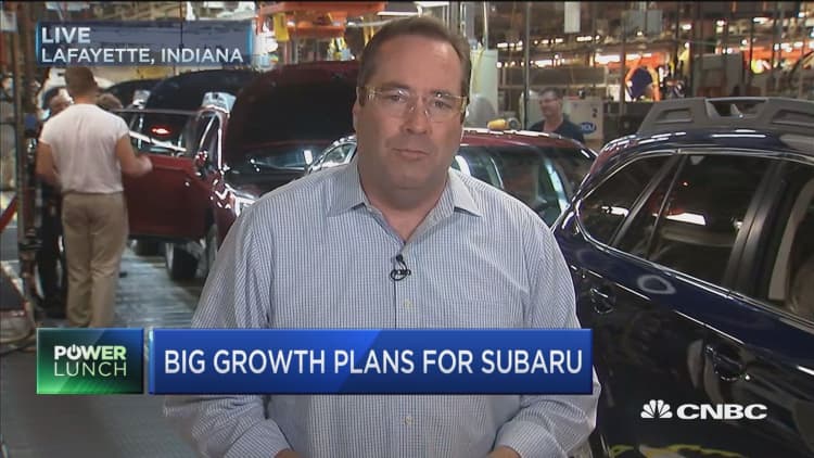 Subaru: 9th largest auto brand in US
